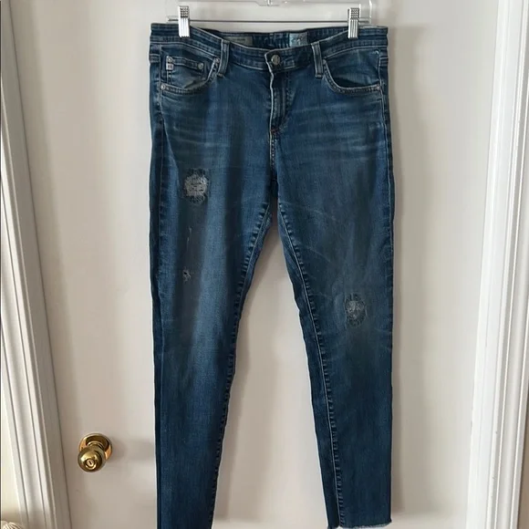 Ag Adriano Goldschmied “The Legging-Super Skinny Jeans” vintage feel blue jeans - Picture 1 of 9